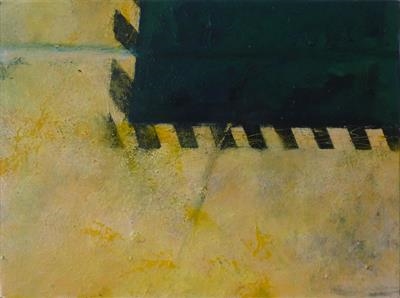 Deckplate and Path II by Kevin Tole, Painting, Oil on canvas