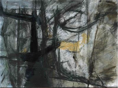 Tourmaline Pit 1 by Kevin Tole, Painting, Mixed Media on paper